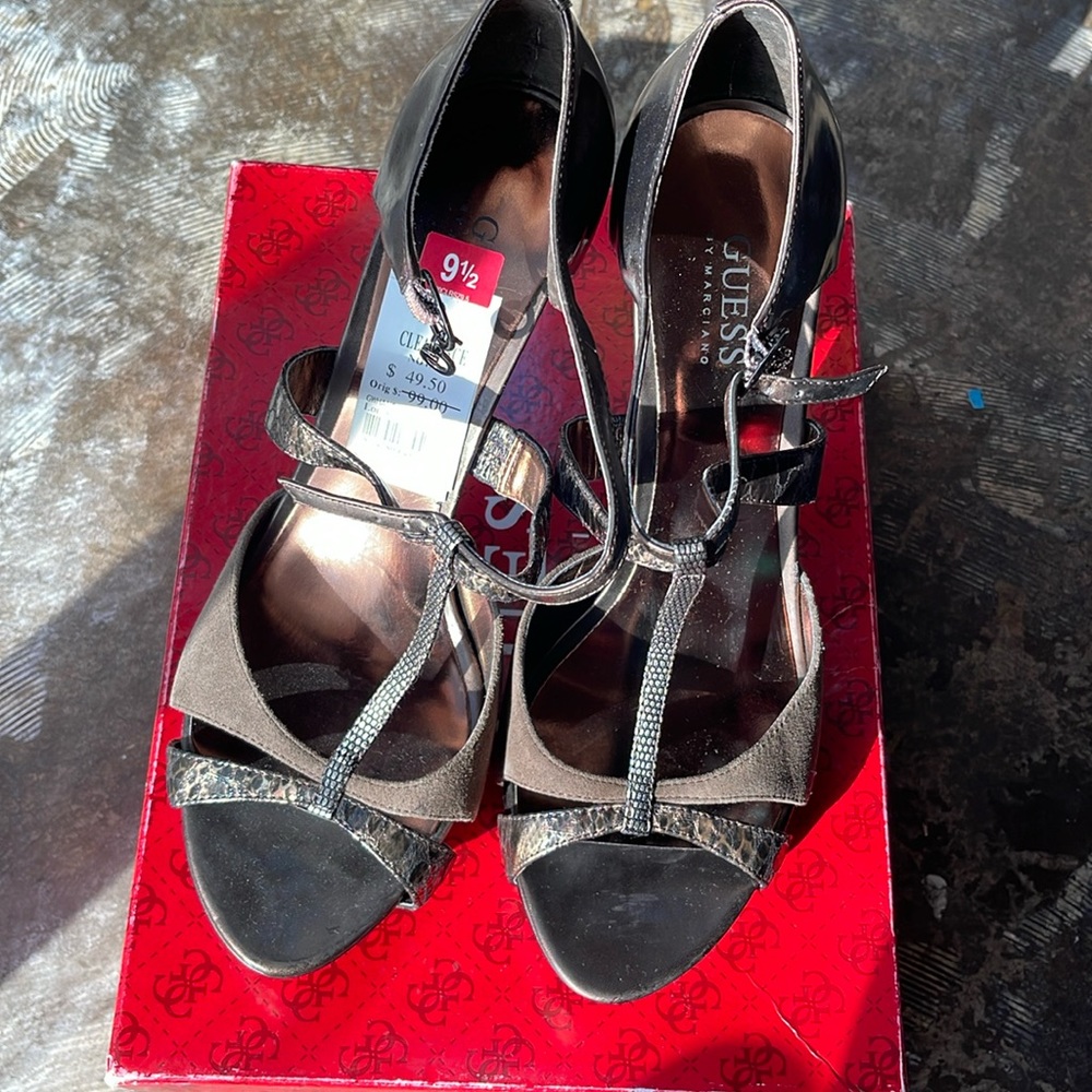 Guess 4" Open Toe Heels